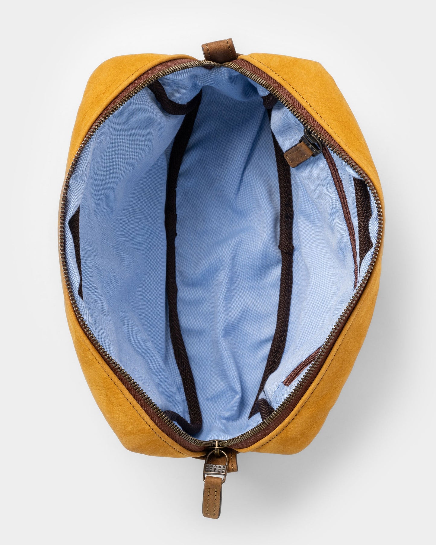 Moore & Giles Reclaimed Wash Bag Griffin Camel Billy Reid