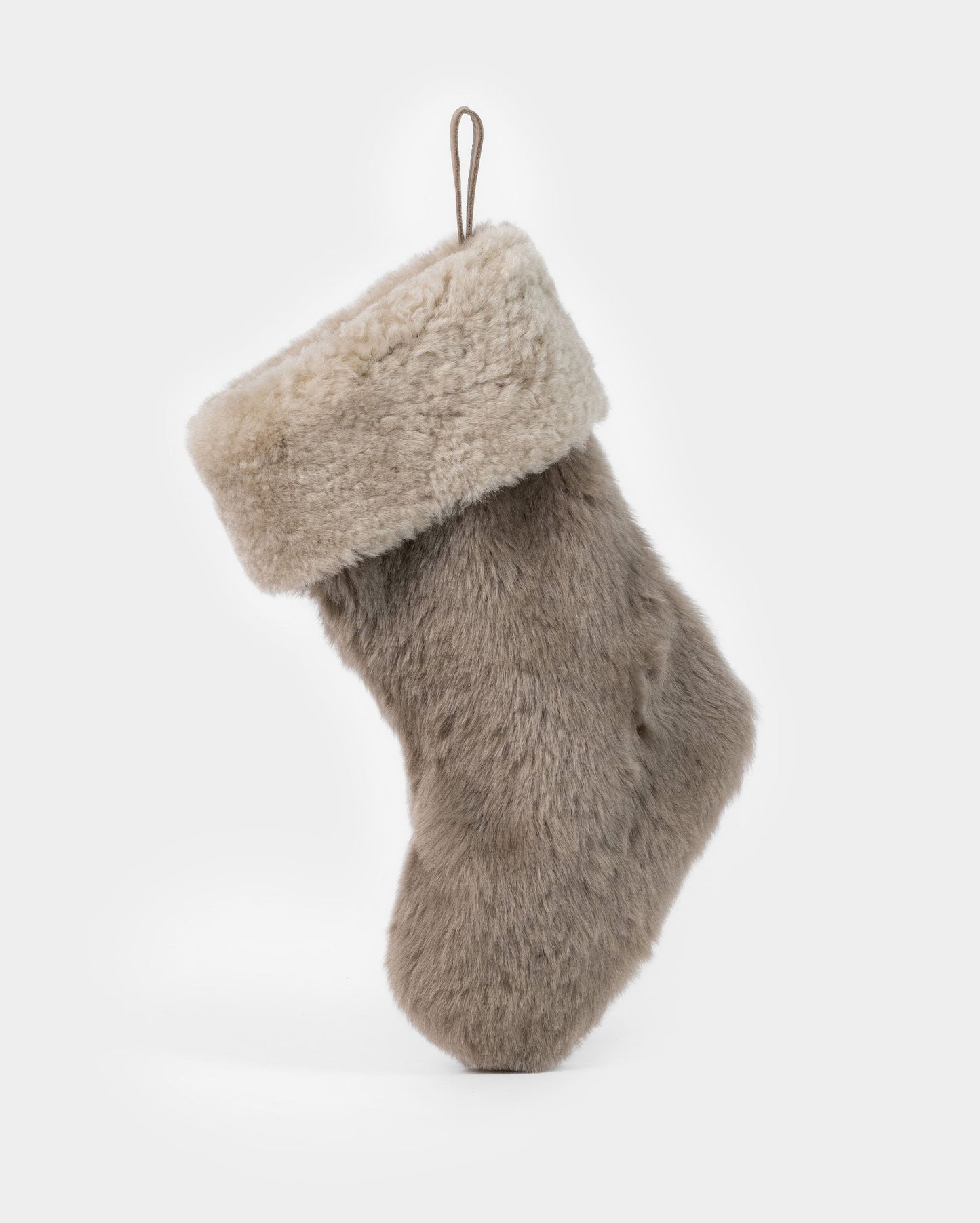 Moore & Giles Shearling Stocking Contrast Grey Billy Reid