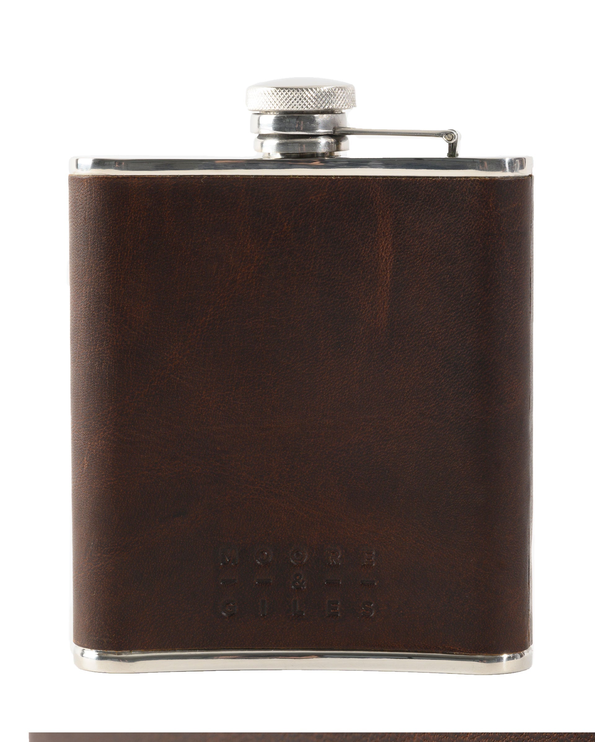 Moore & Giles Leather Wrapped Flask Baldwin Oak Billy Reid