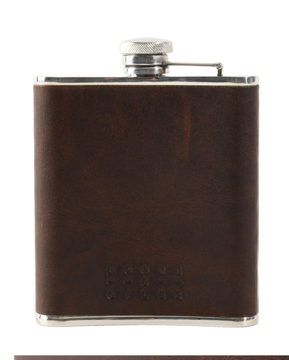 Moore & Giles Leather Wrapped Flask Baldwin Oak Billy Reid