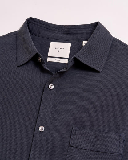 Silk John T Shirt Carbon Blue Billy Reid