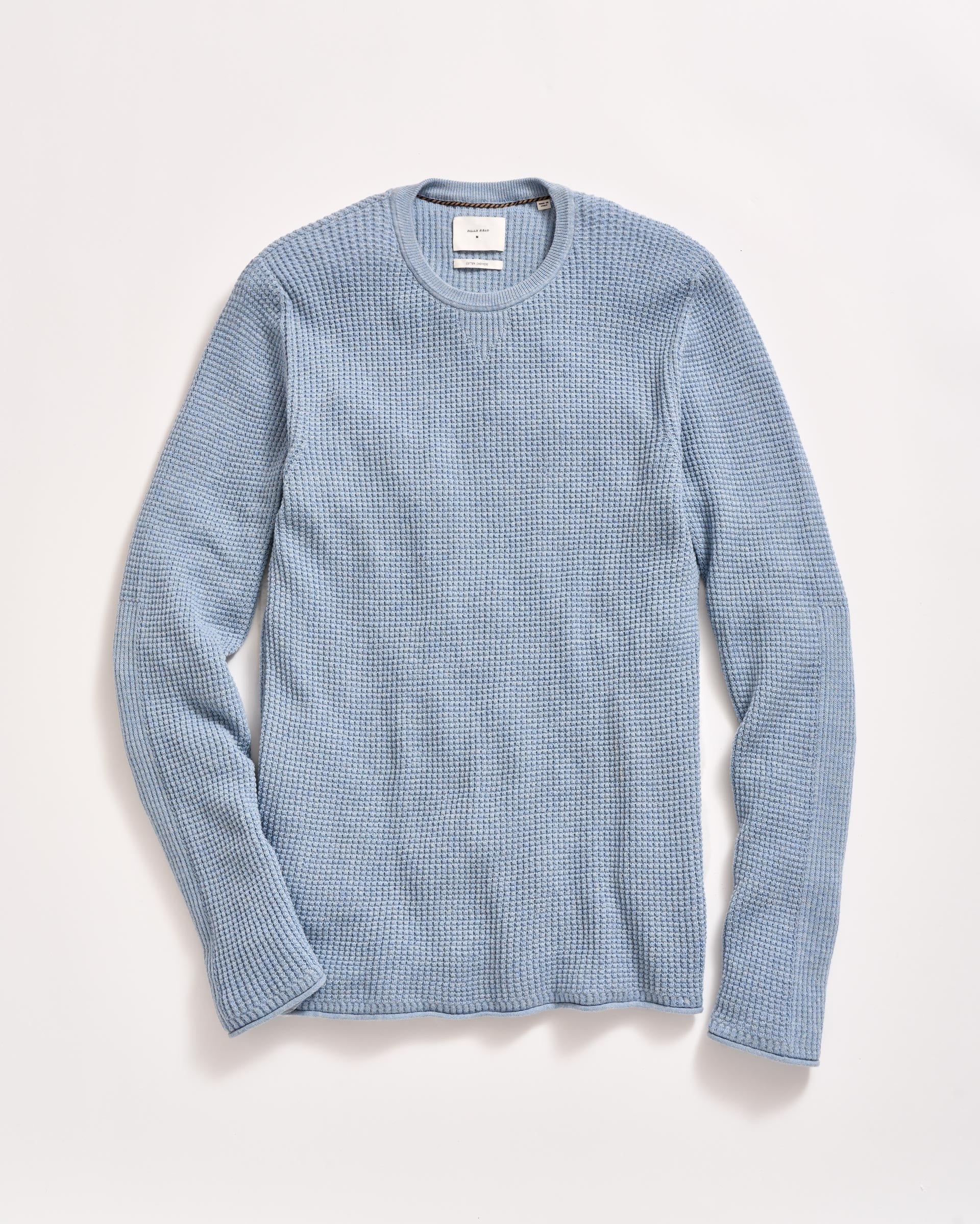Mini Waffle Crew Washed French Blue Billy Reid