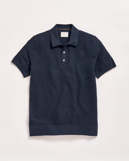 Lachlan Links Polo Carbon Blue Billy Reid
