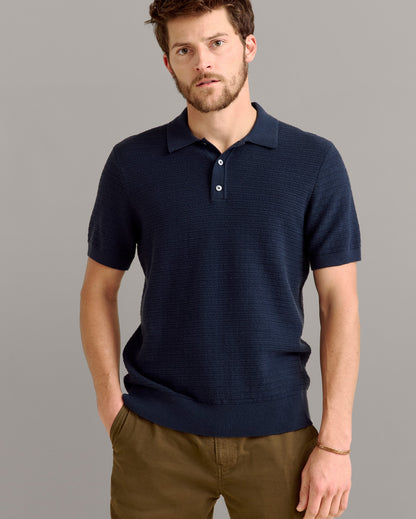 Lachlan Links Polo Carbon Blue Billy Reid