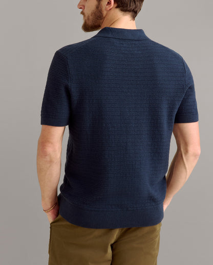Lachlan Links Polo Carbon Blue Billy Reid