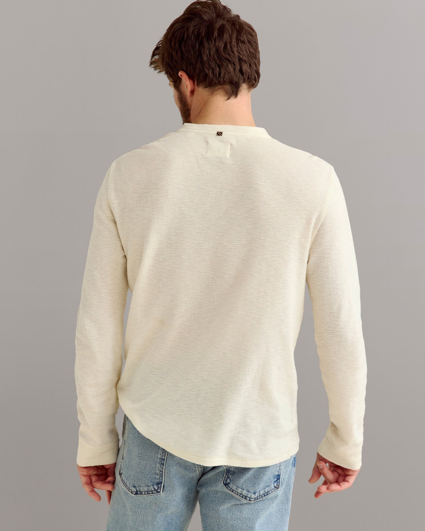 Slub Tuck Henley Tinted White Billy Reid