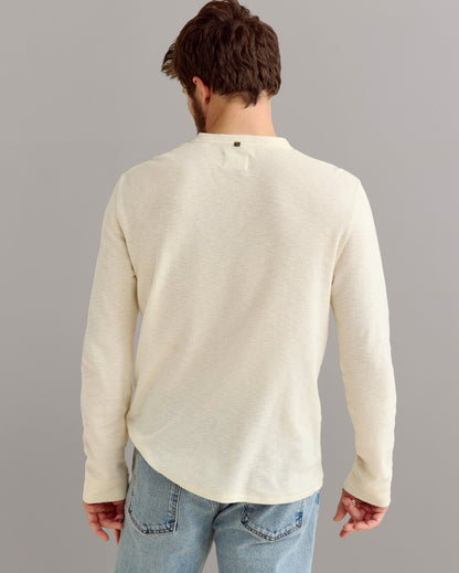Slub Tuck Henley Tinted White Billy Reid