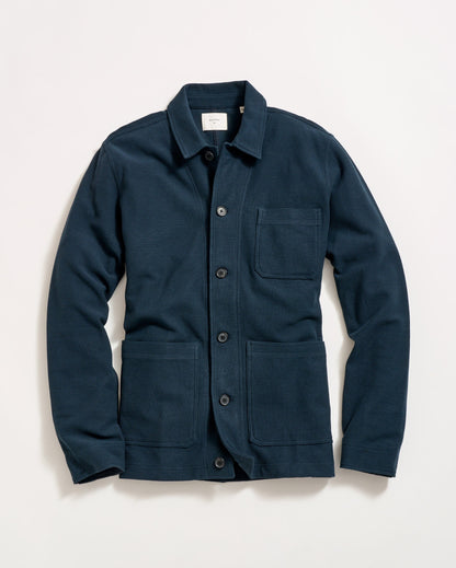 Pique Chore Jacket Carbon Blue Billy Reid