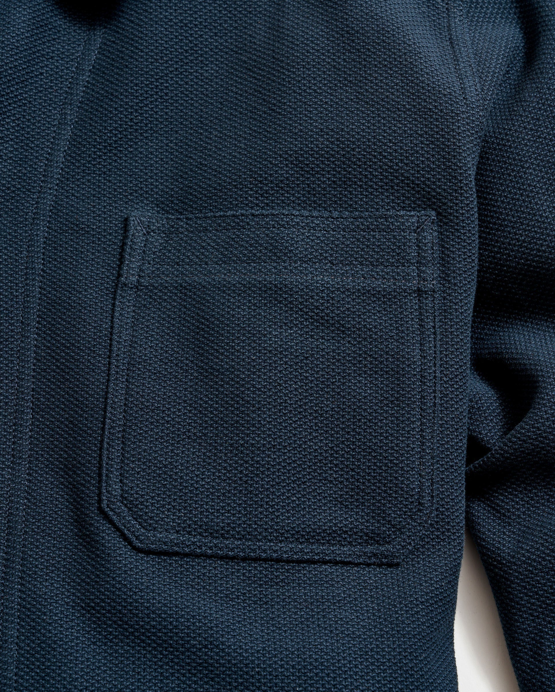 Pique Chore Jacket Carbon Blue Billy Reid