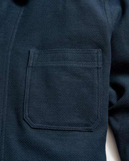 Pique Chore Jacket Carbon Blue Billy Reid