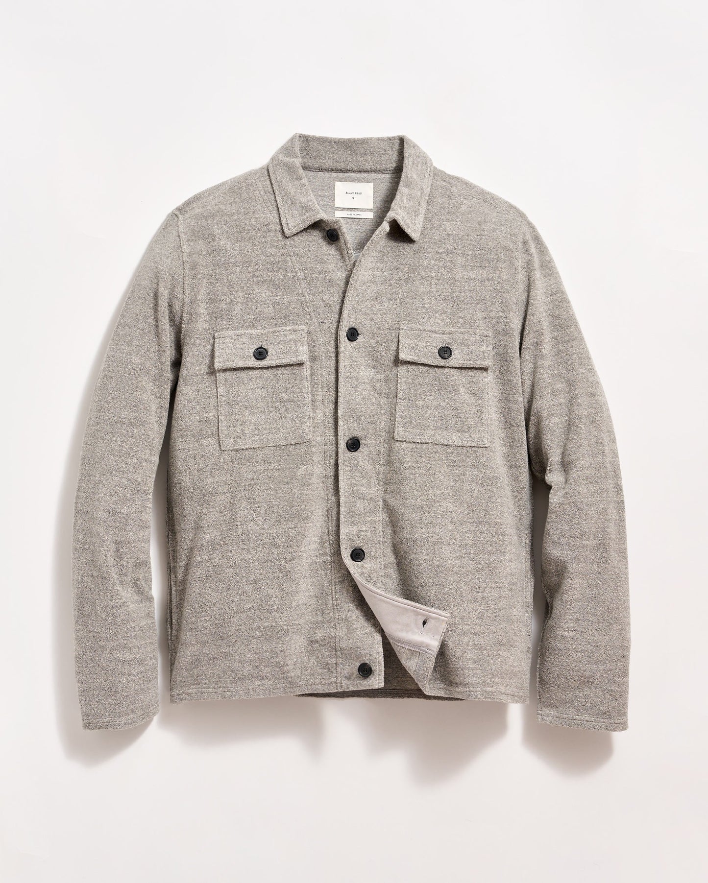 Numajiri Terry Jacket Medium Grey Heather Billy Reid