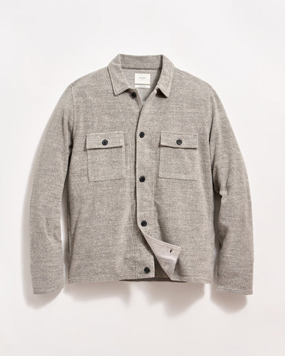 Numajiri Terry Jacket Medium Grey Heather Billy Reid