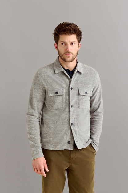 Numajiri Terry Jacket Medium Grey Heather Billy Reid