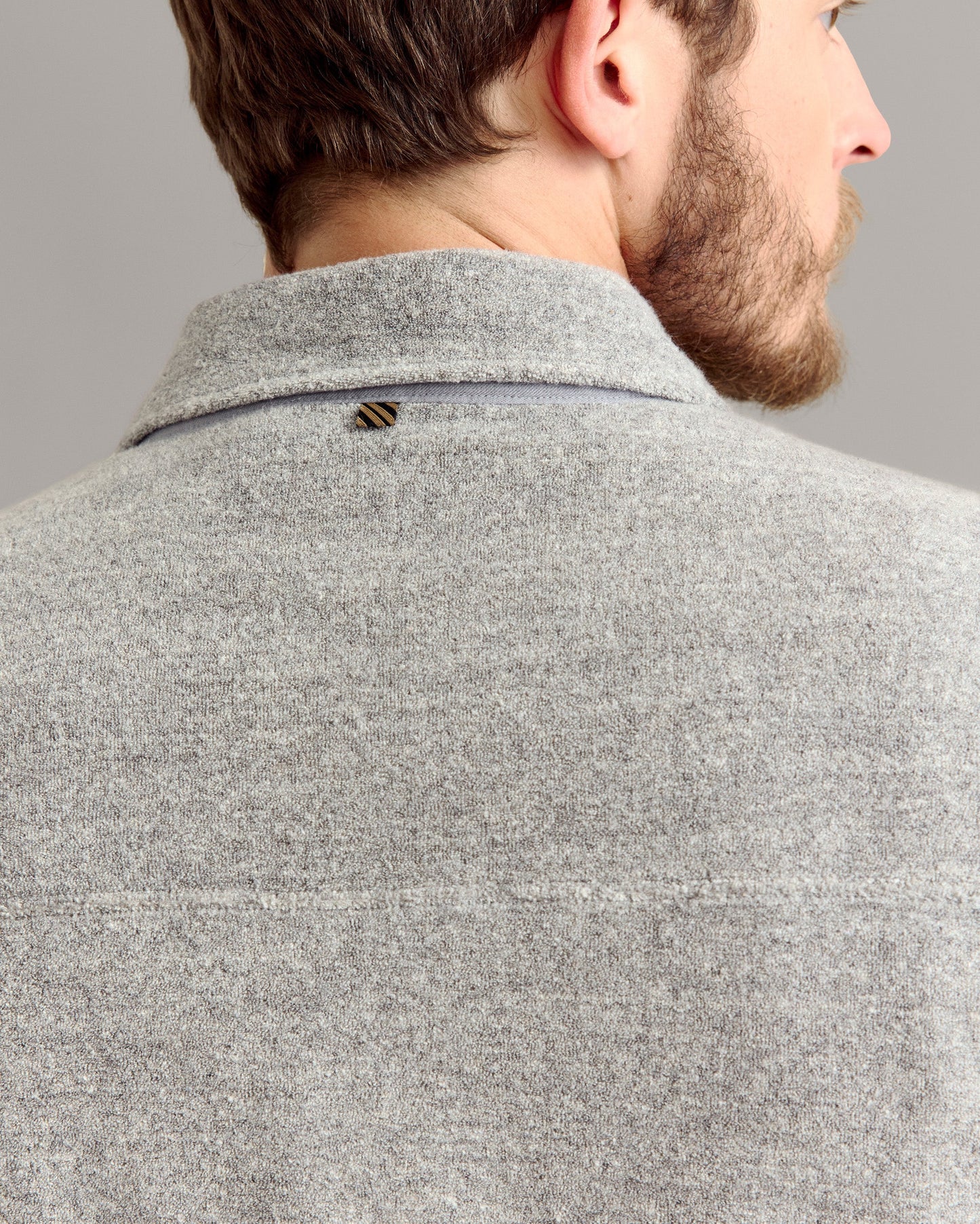 Numajiri Terry Jacket Medium Grey Heather Billy Reid
