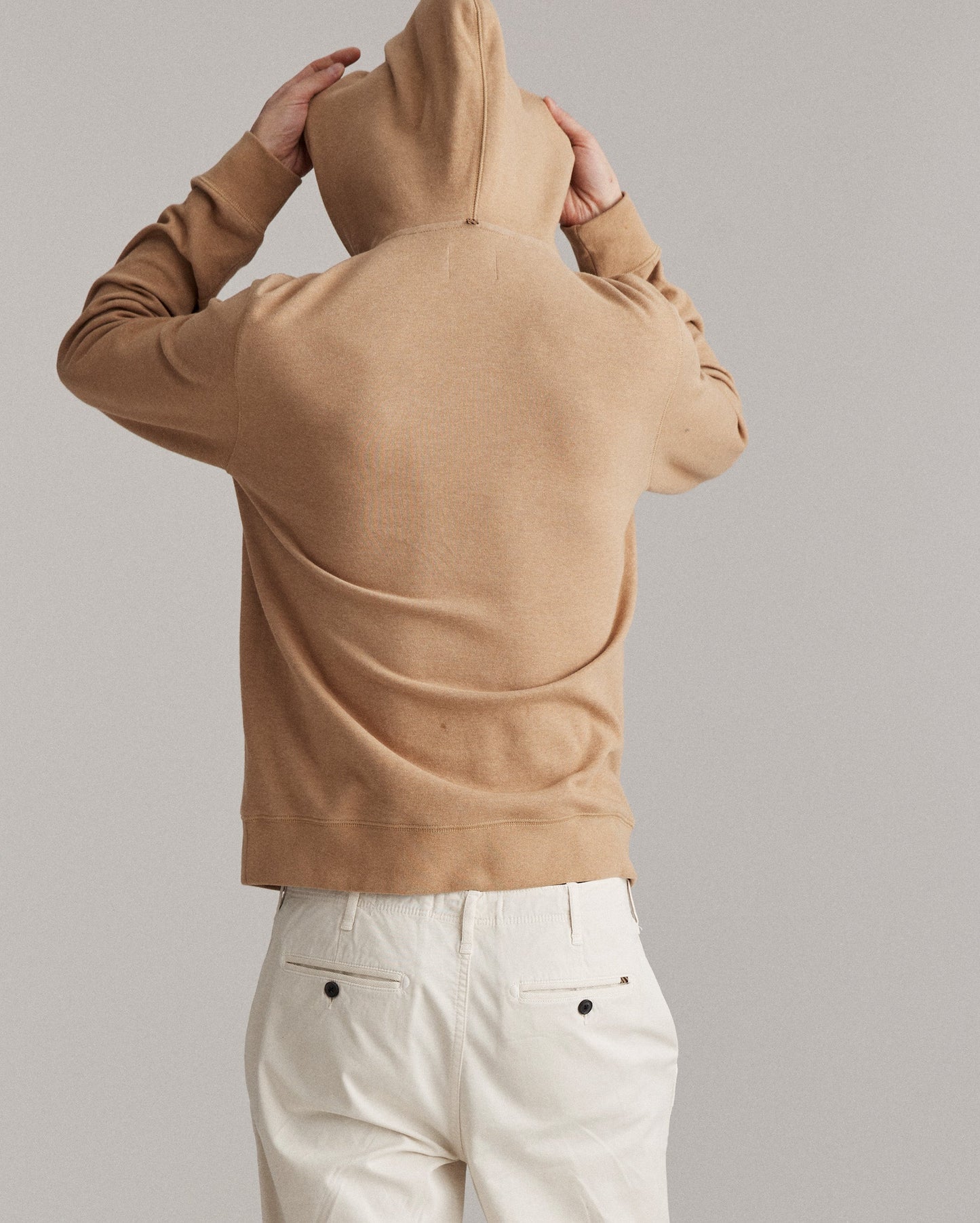 Rib Hoodie Pullover Camel Billy Reid