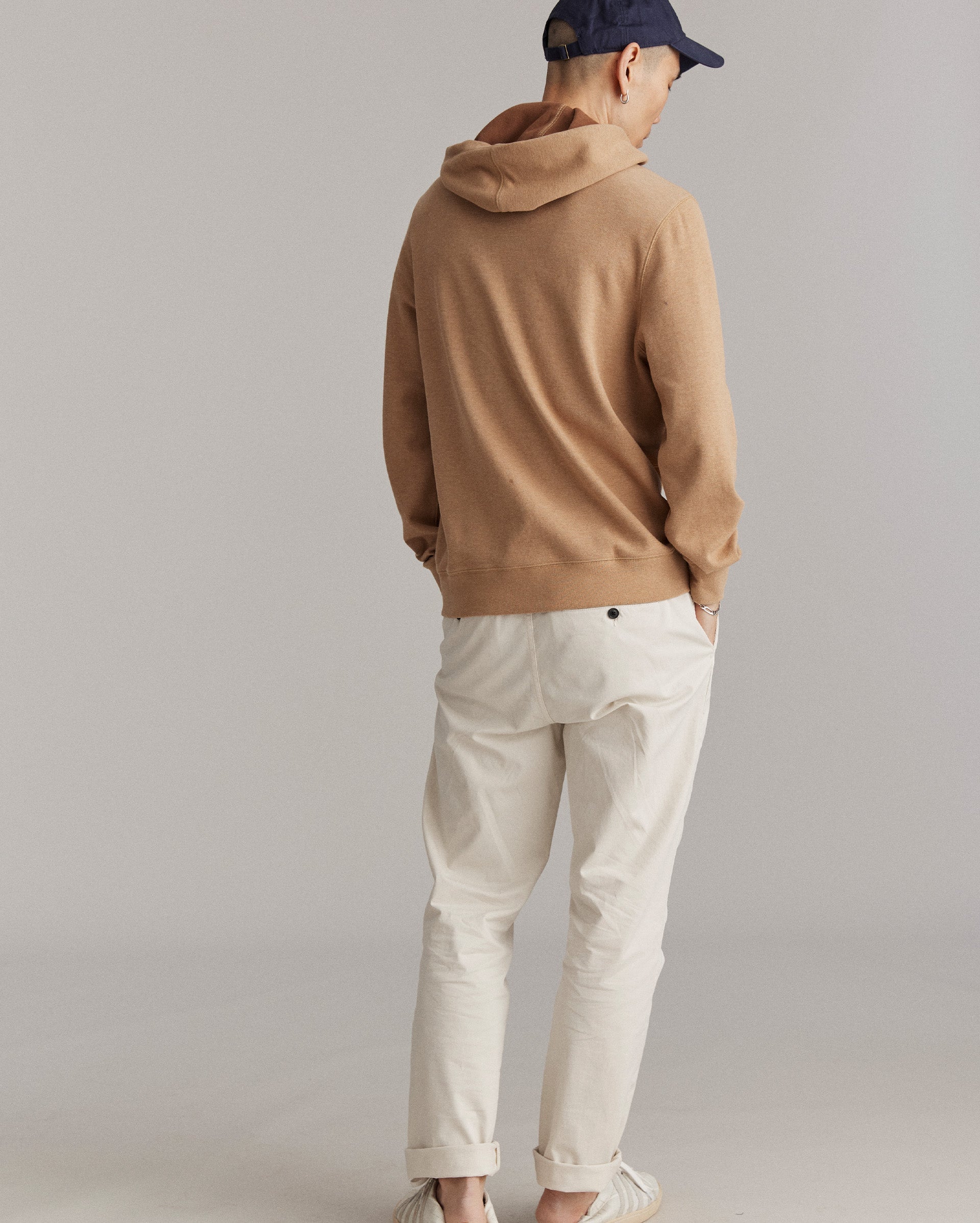 Rib Hoodie Pullover Camel Billy Reid