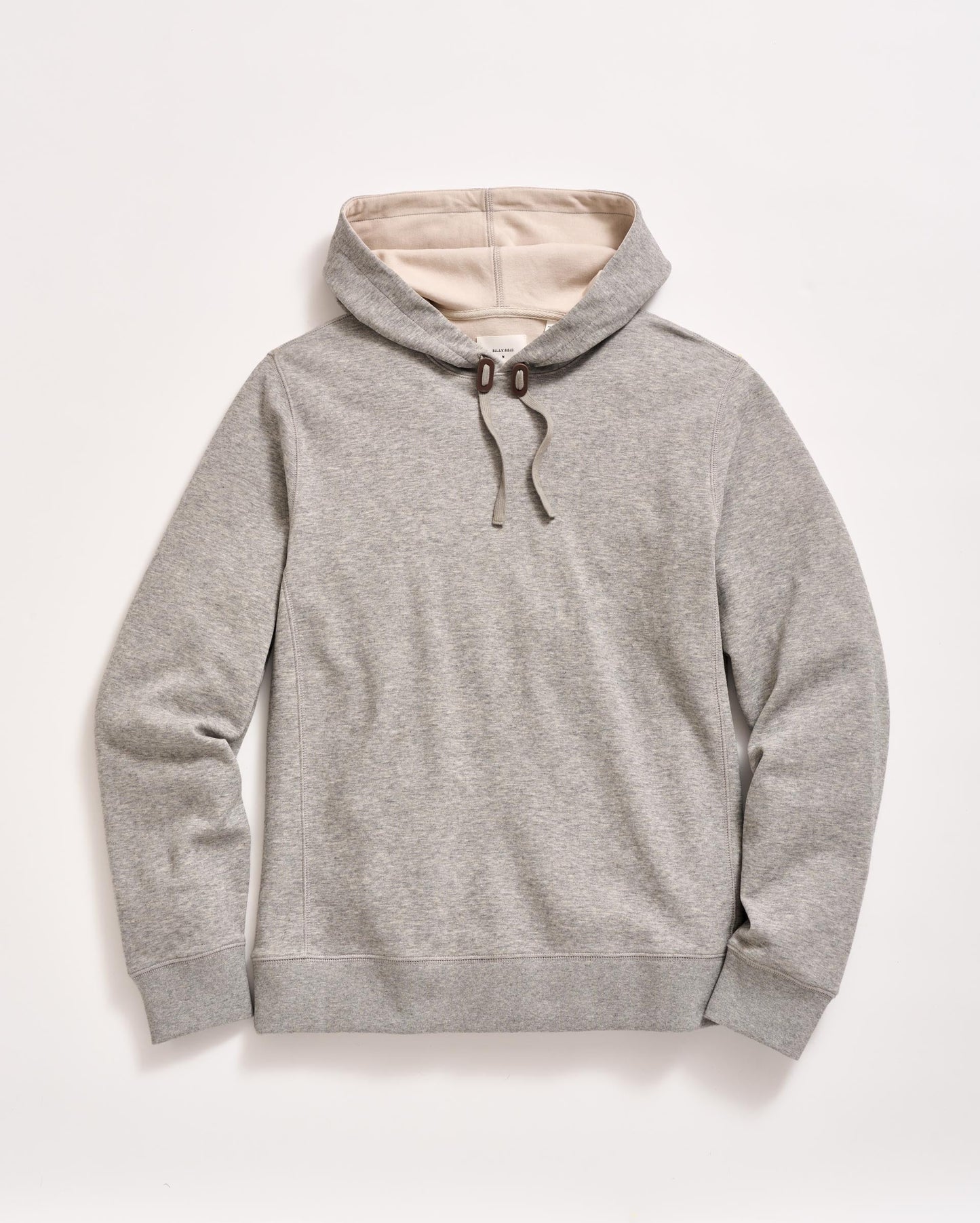 Rib Hoodie Pullover Flint Grey Billy Reid