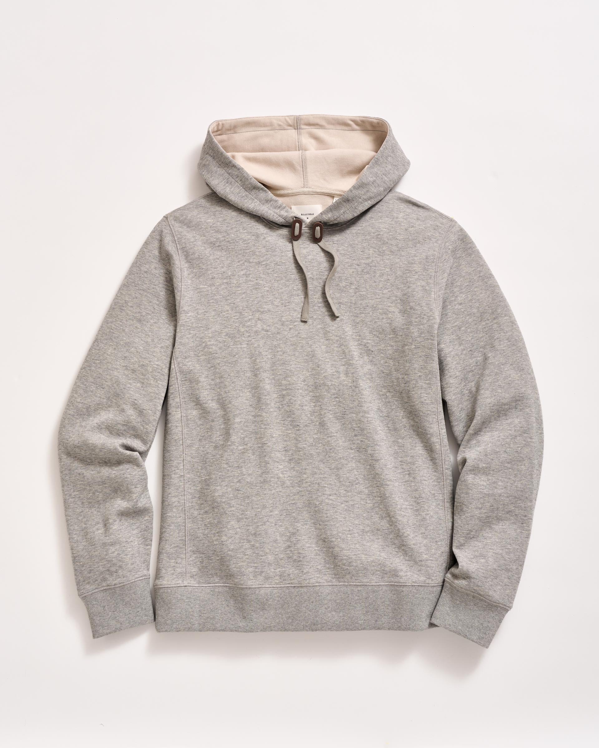 Rib Hoodie Pullover Flint Grey Billy Reid