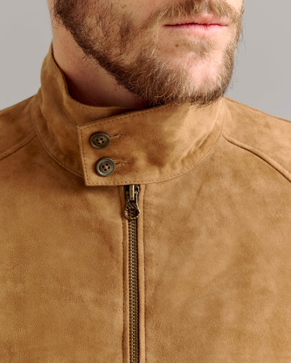 Suede Barracuda Jacket Oak Billy Reid