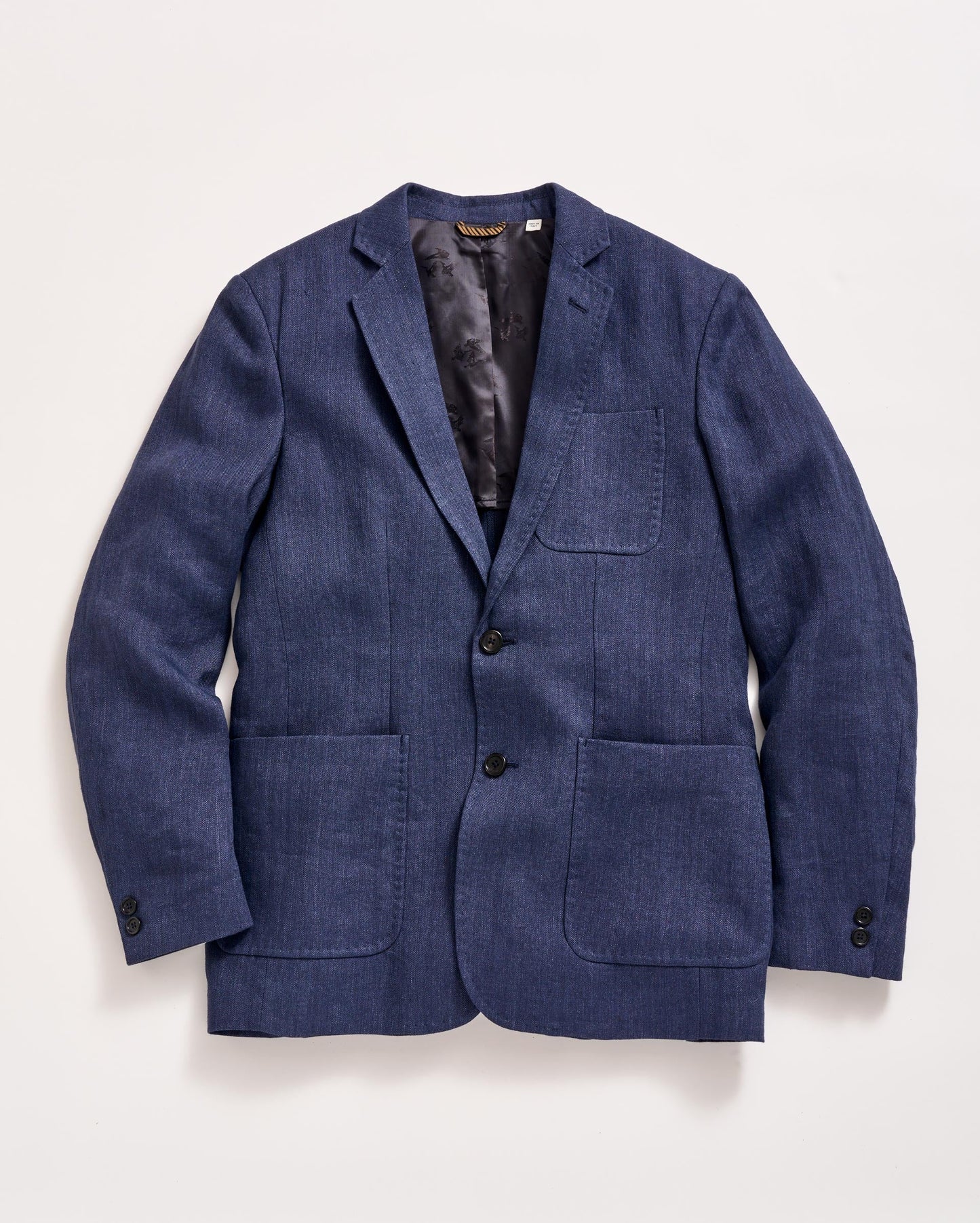 Herringbone Archie Jacket Navy Billy Reid