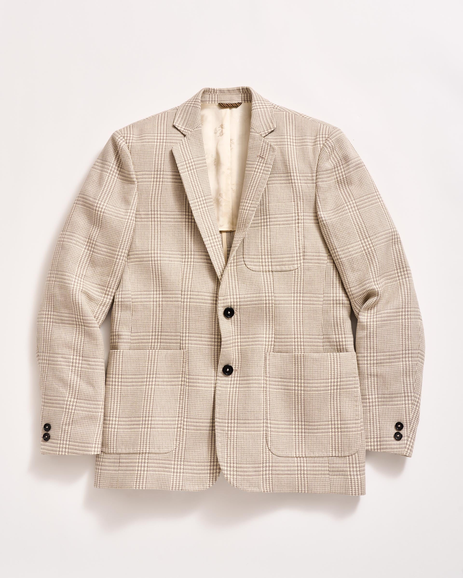 Glen Plaid Archie Jacket Natural Multi Billy Reid