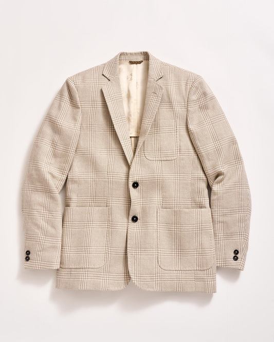 Glen Plaid Archie Jacket Natural Multi Billy Reid