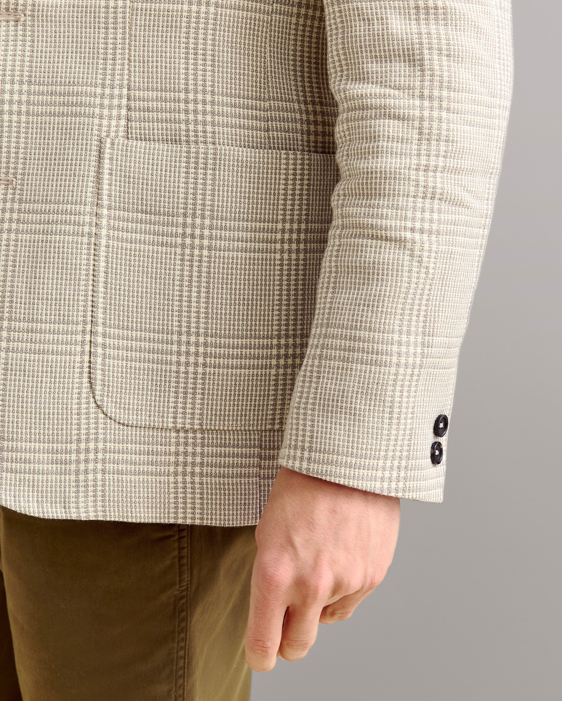 Glen Plaid Archie Jacket Natural Multi Billy Reid