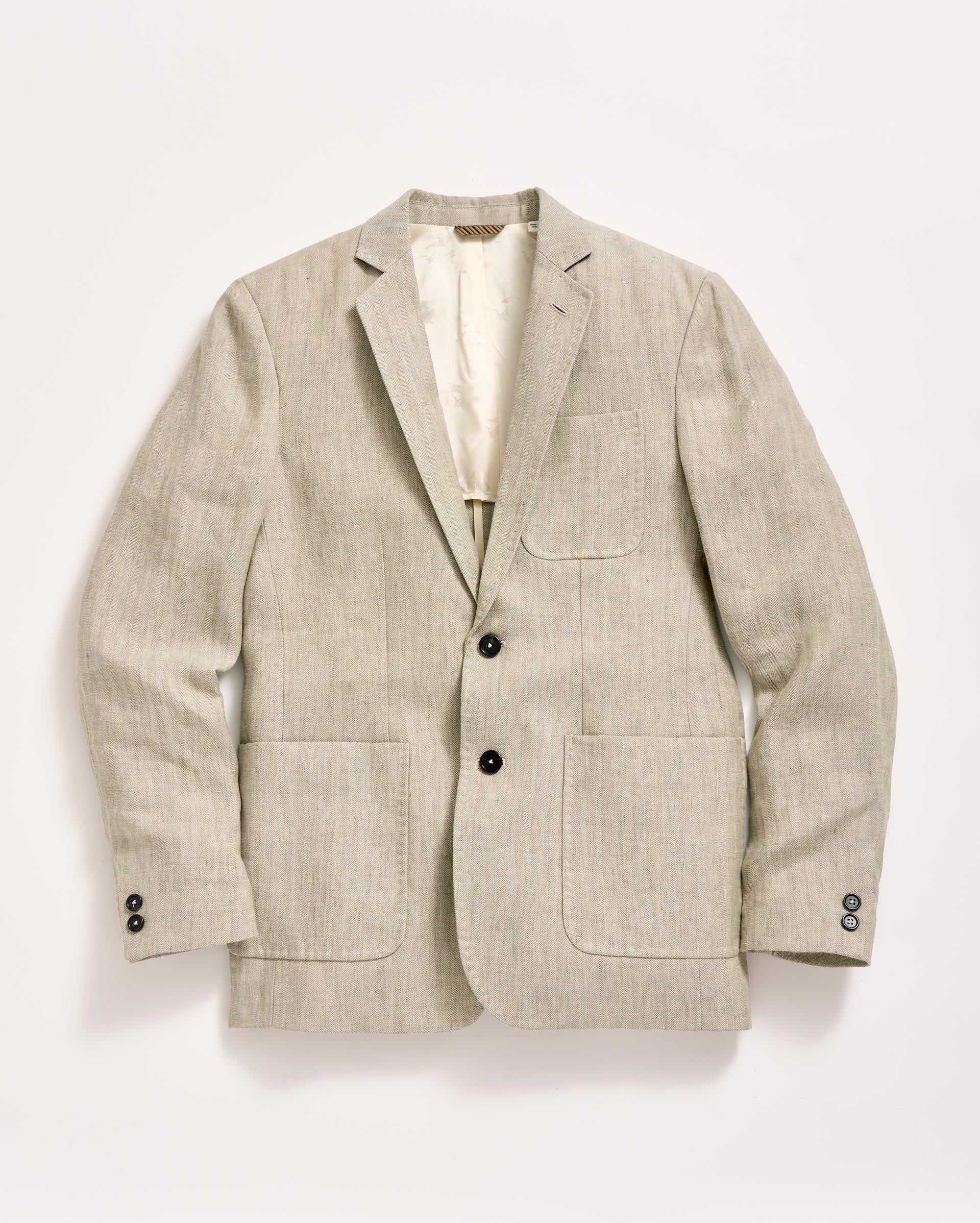Herringbone Archie Jacket Highway Grey Billy Reid