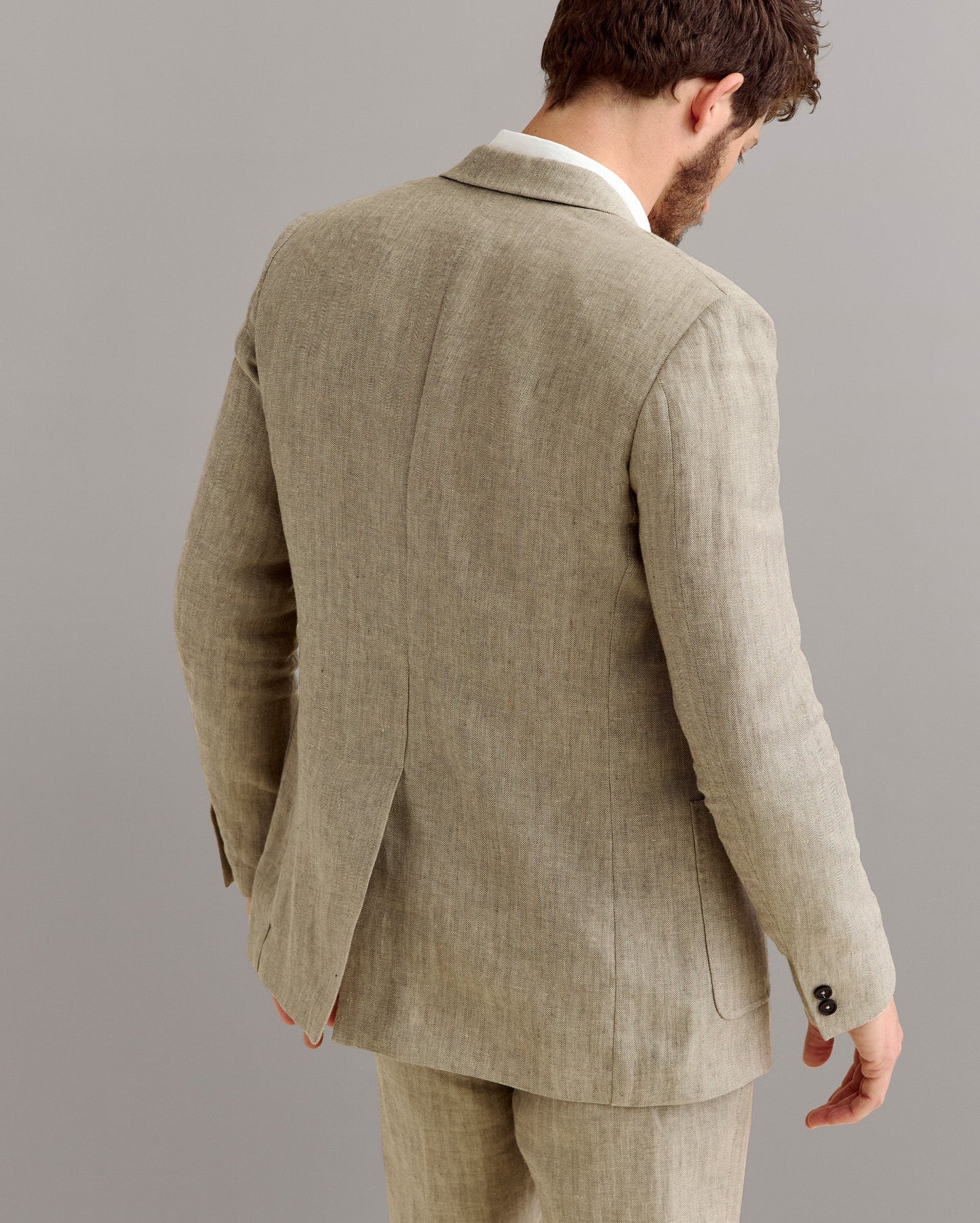 Herringbone Archie Jacket Highway Grey Billy Reid