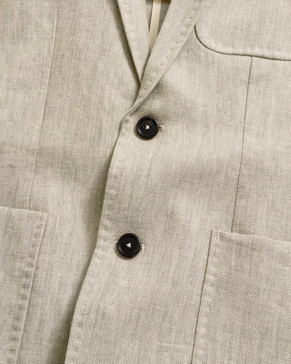 Herringbone Archie Jacket Highway Grey Billy Reid