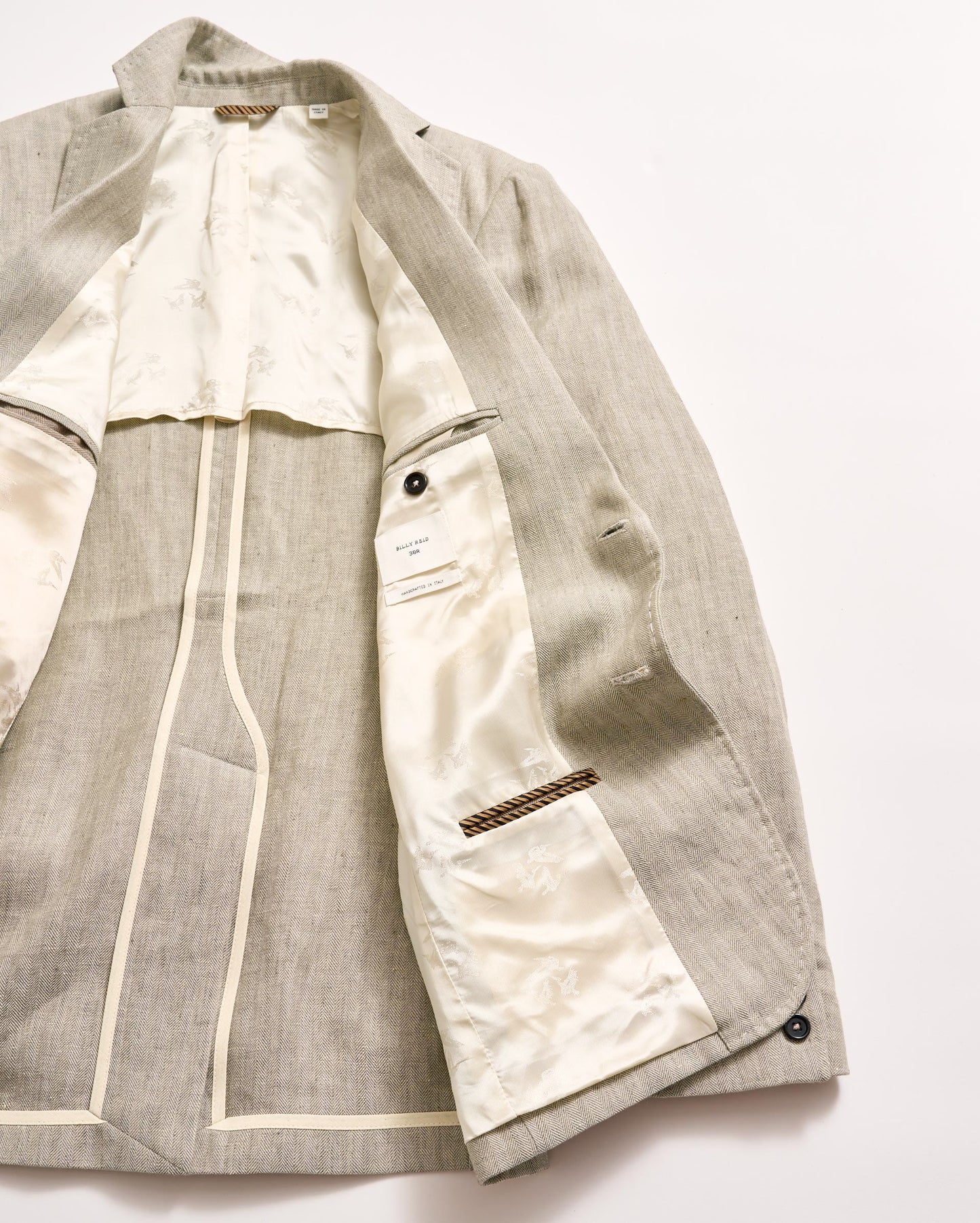 Herringbone Archie Jacket Highway Grey Billy Reid