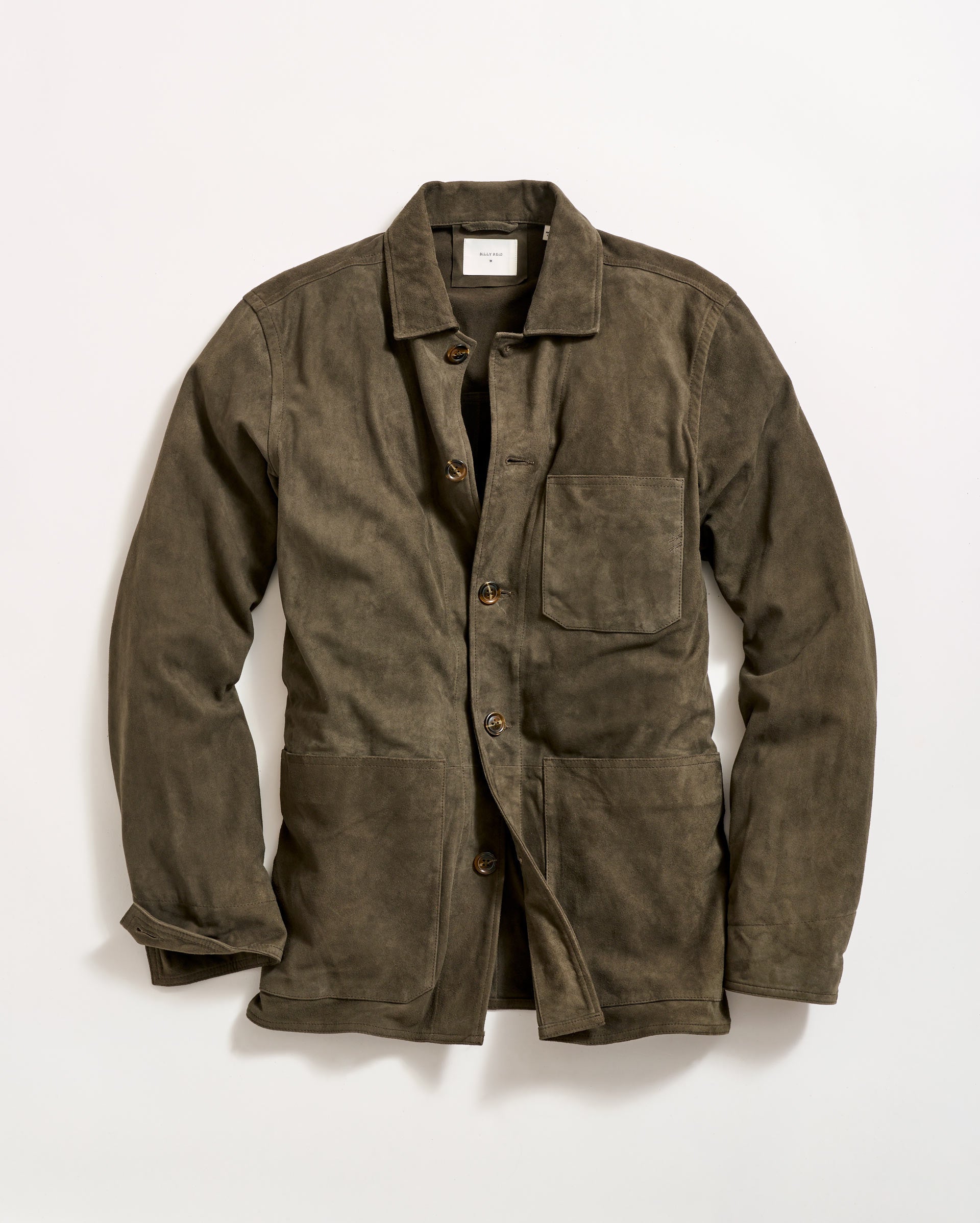 Eli Suede Chore Jacket Dark Loden Billy Reid