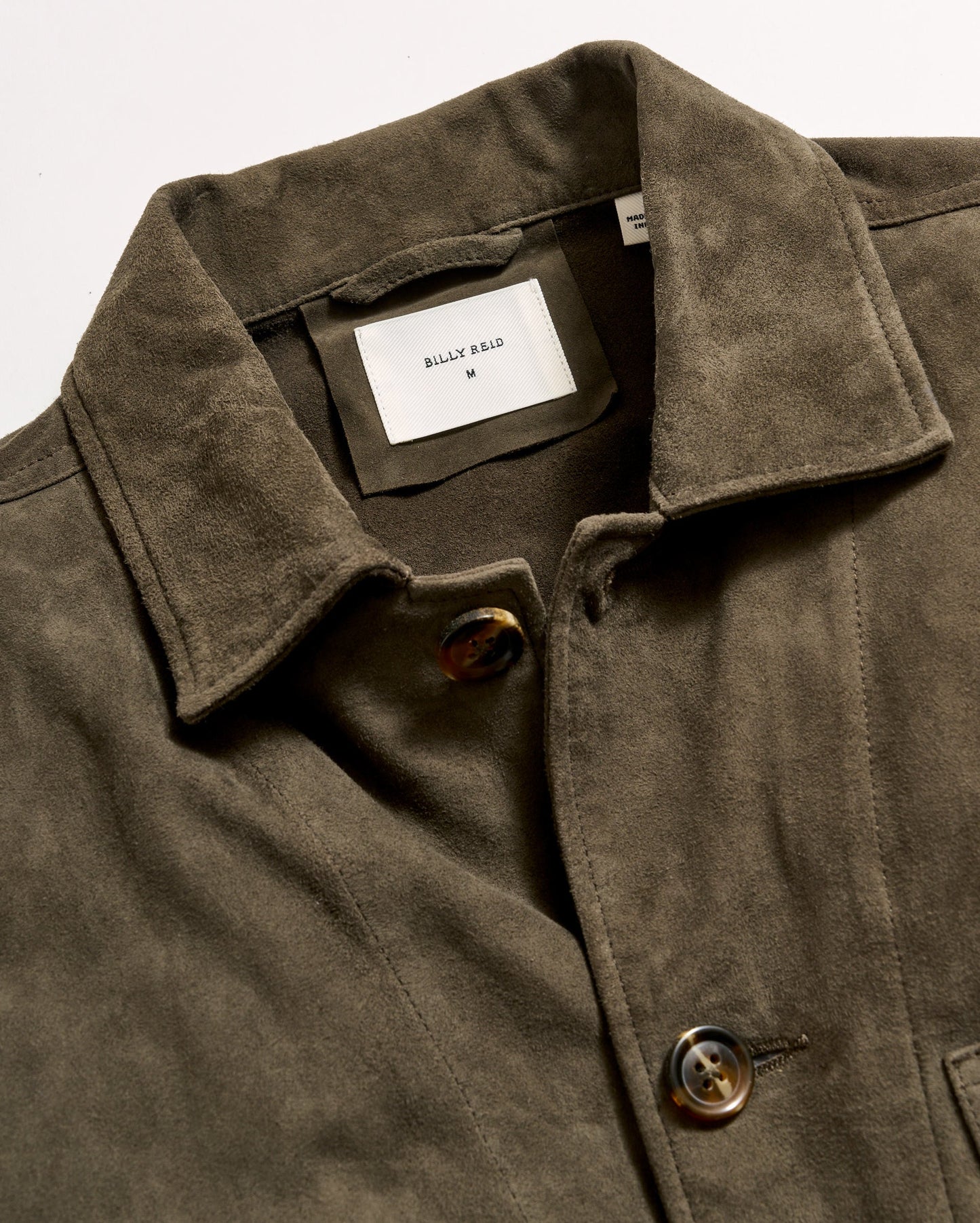 Eli Suede Chore Jacket Dark Loden Billy Reid