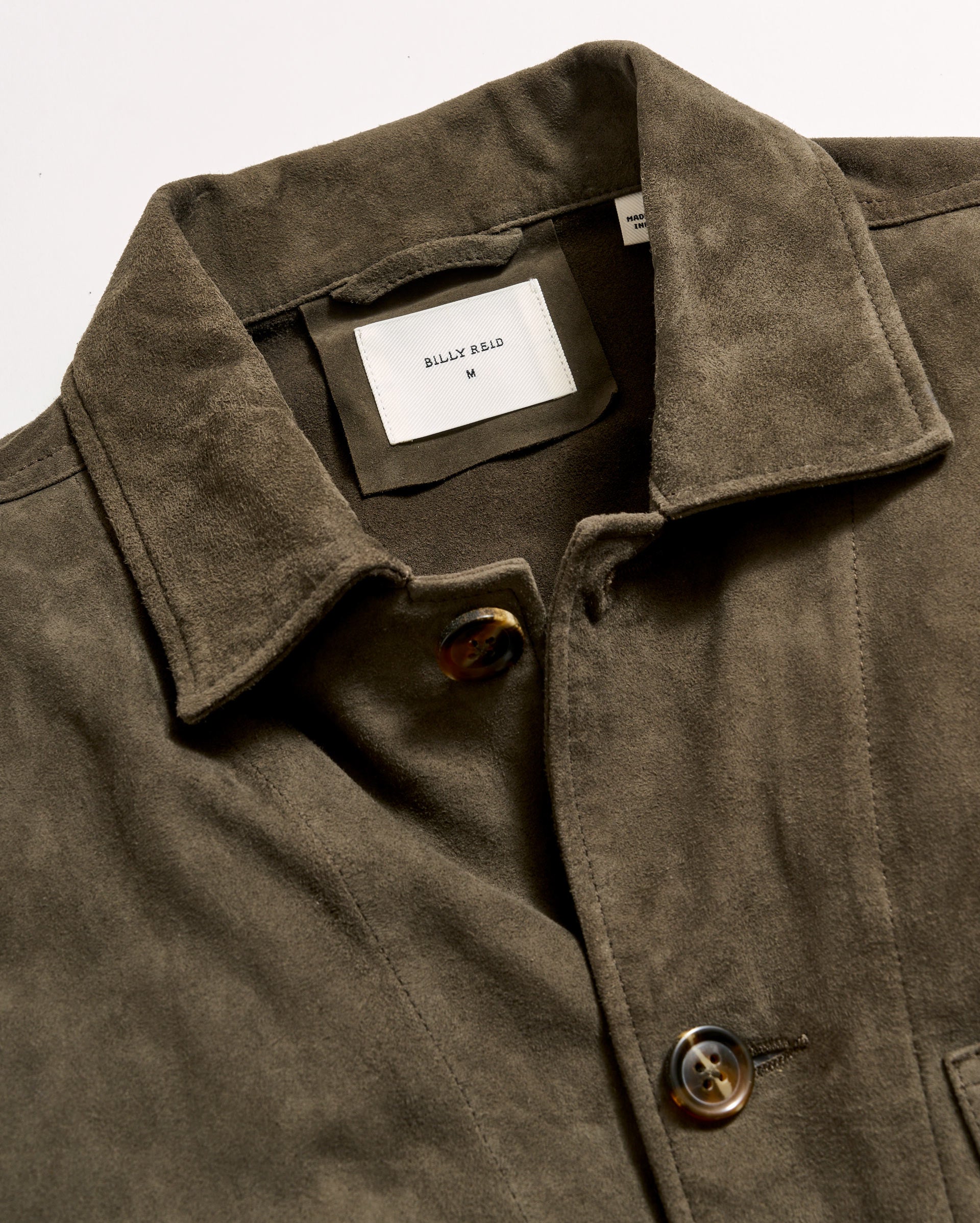 Eli Suede Chore Jacket Dark Loden Billy Reid