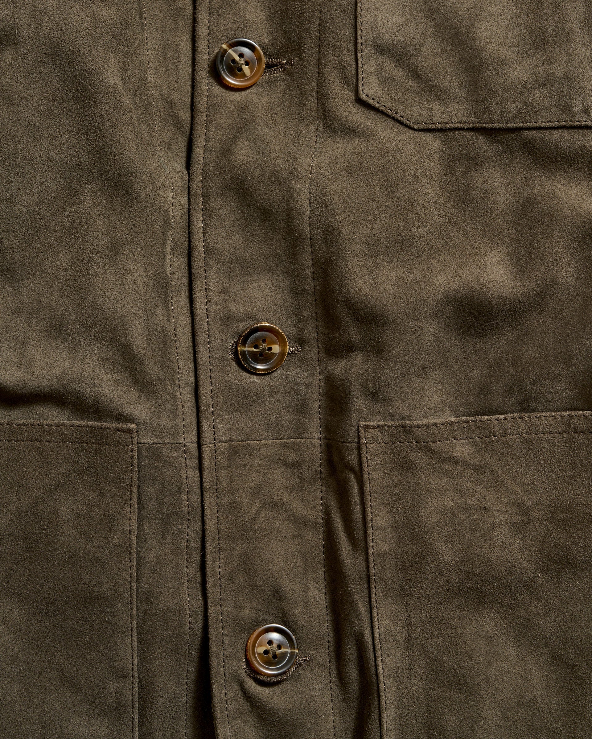 Eli Suede Chore Jacket Dark Loden Billy Reid