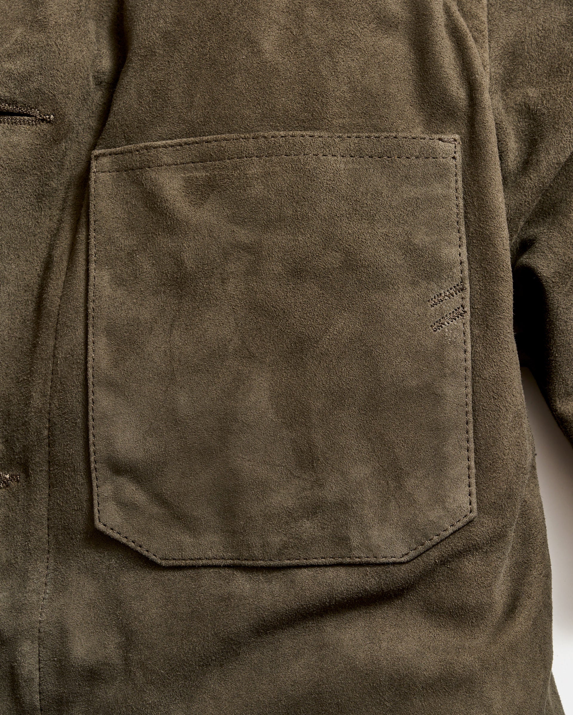 Eli Suede Chore Jacket Dark Loden Billy Reid