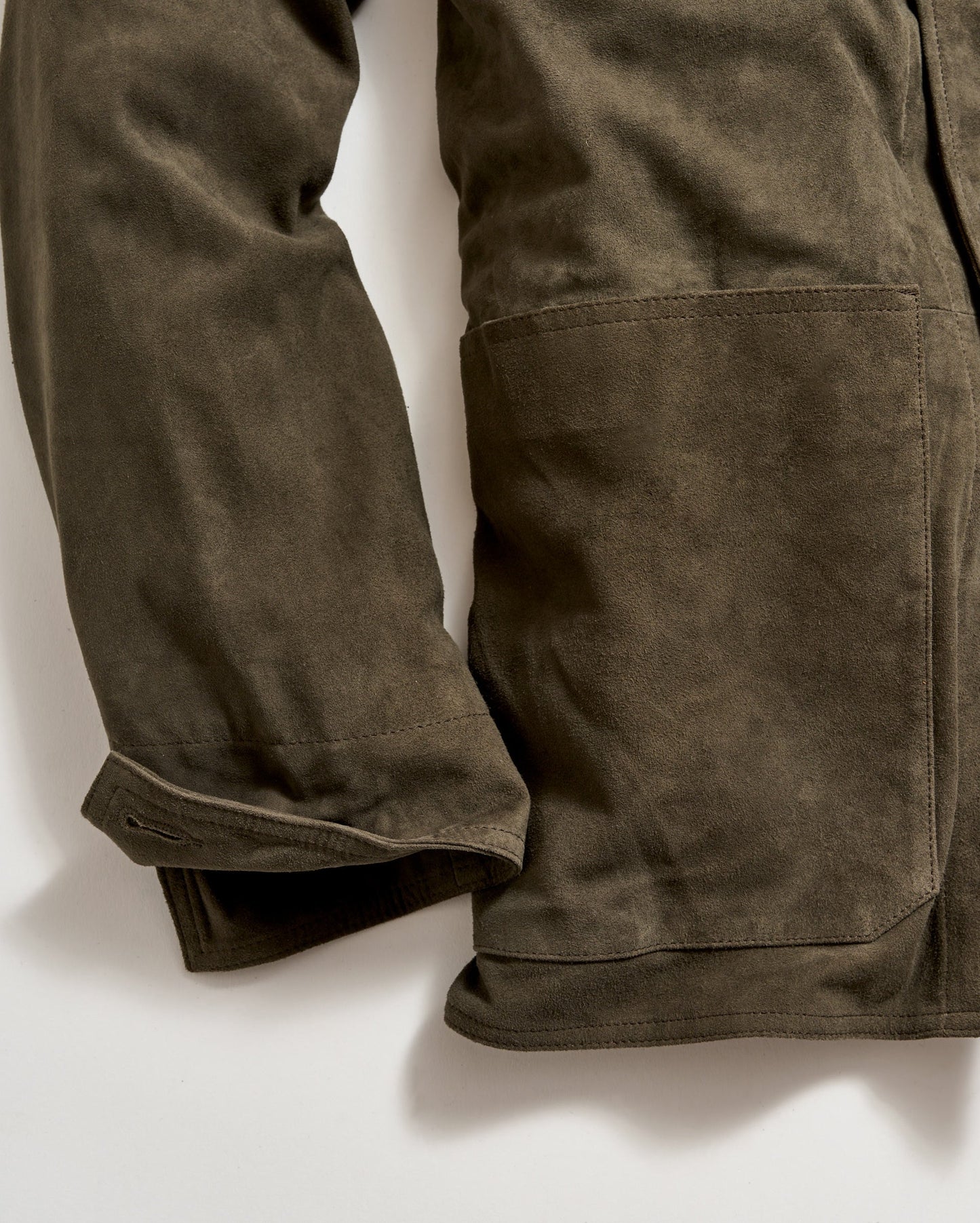 Eli Suede Chore Jacket Dark Loden Billy Reid