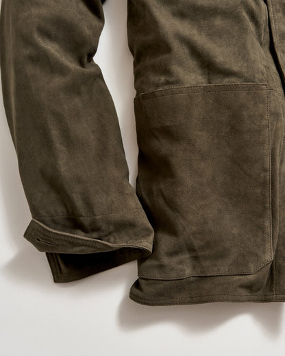 Eli Suede Chore Jacket Dark Loden Billy Reid