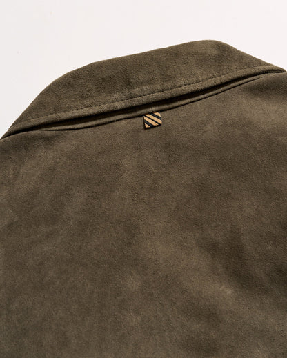 Eli Suede Chore Jacket Dark Loden Billy Reid
