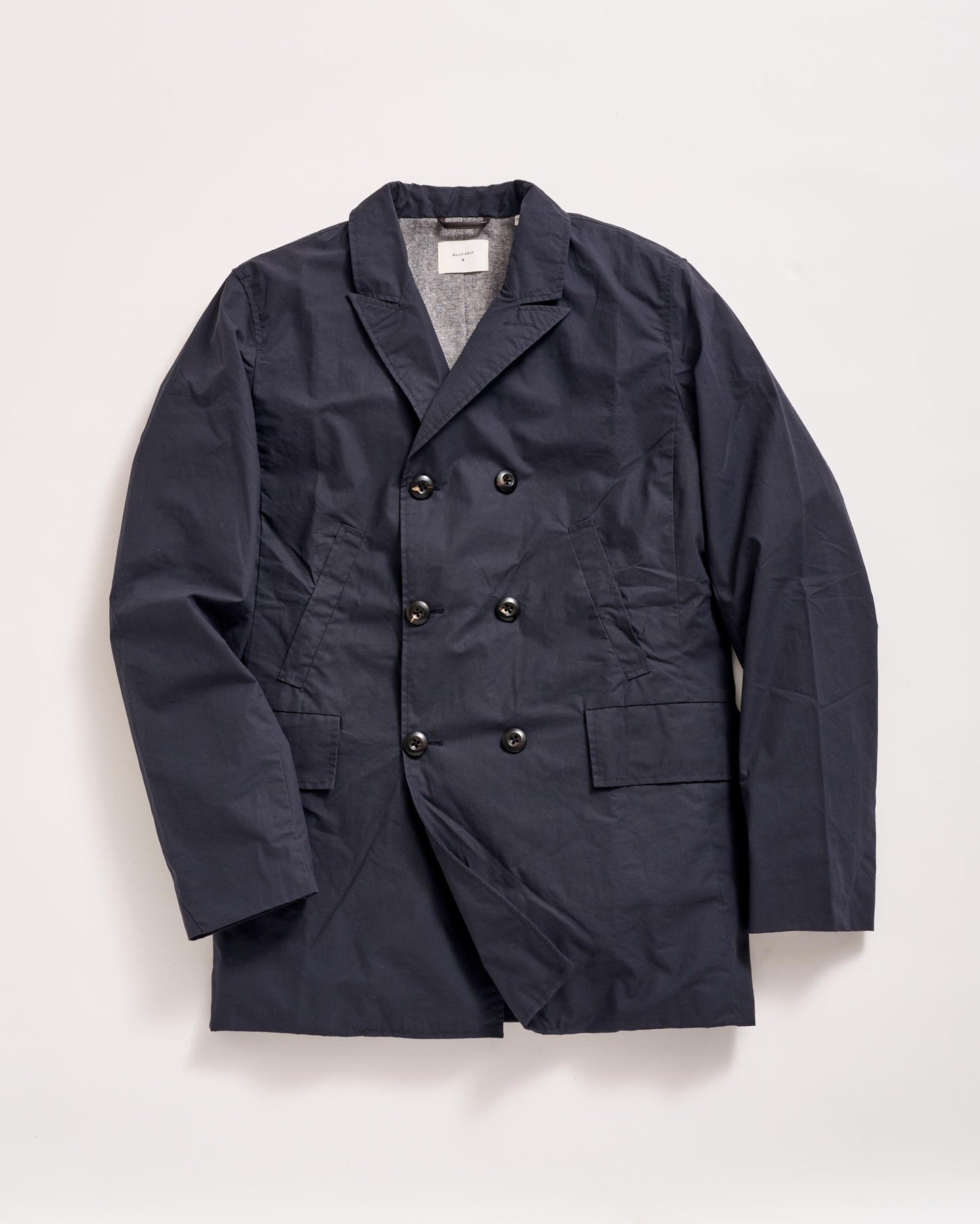 Waxed Bond Peacoat Navy Billy Reid