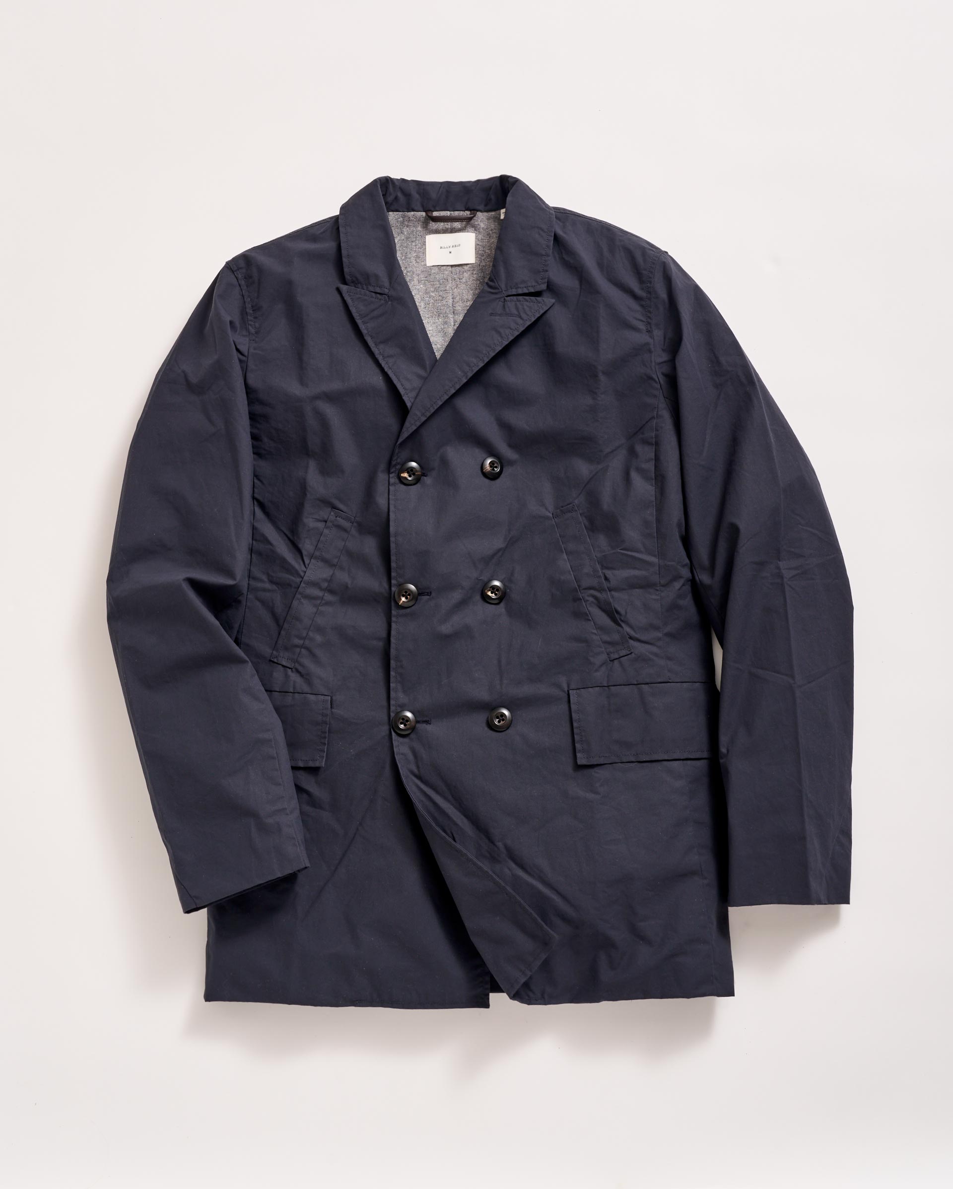 Waxed Bond Peacoat Navy Billy Reid