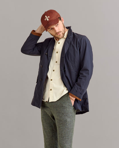 Waxed Bond Peacoat Navy Billy Reid