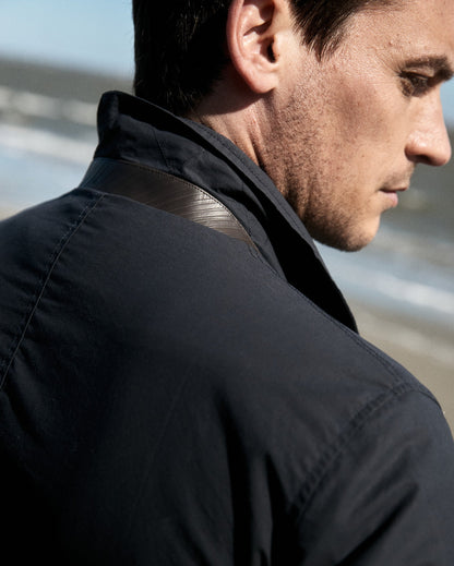 Waxed Bond Peacoat Navy Billy Reid