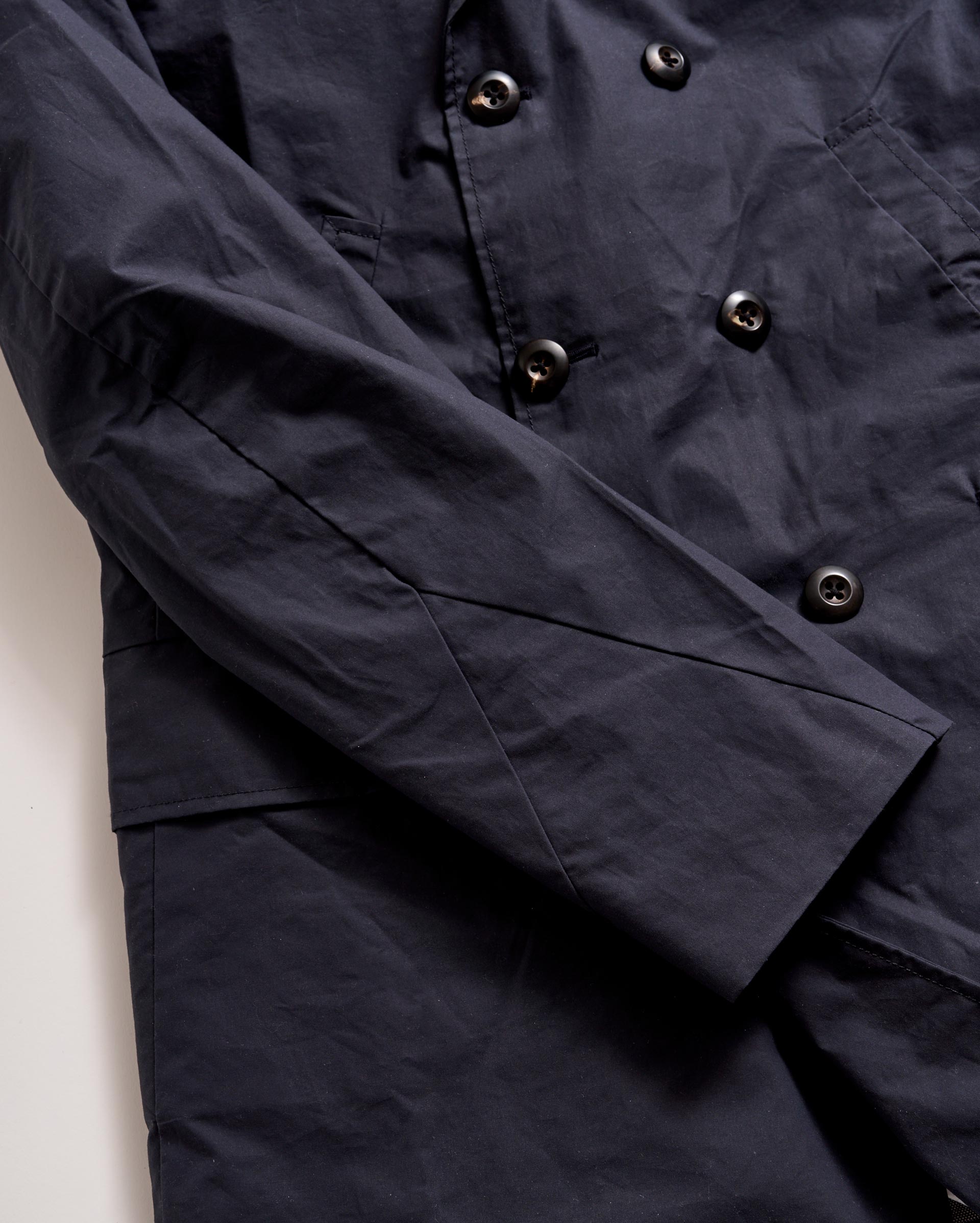 Waxed Bond Peacoat Navy Billy Reid