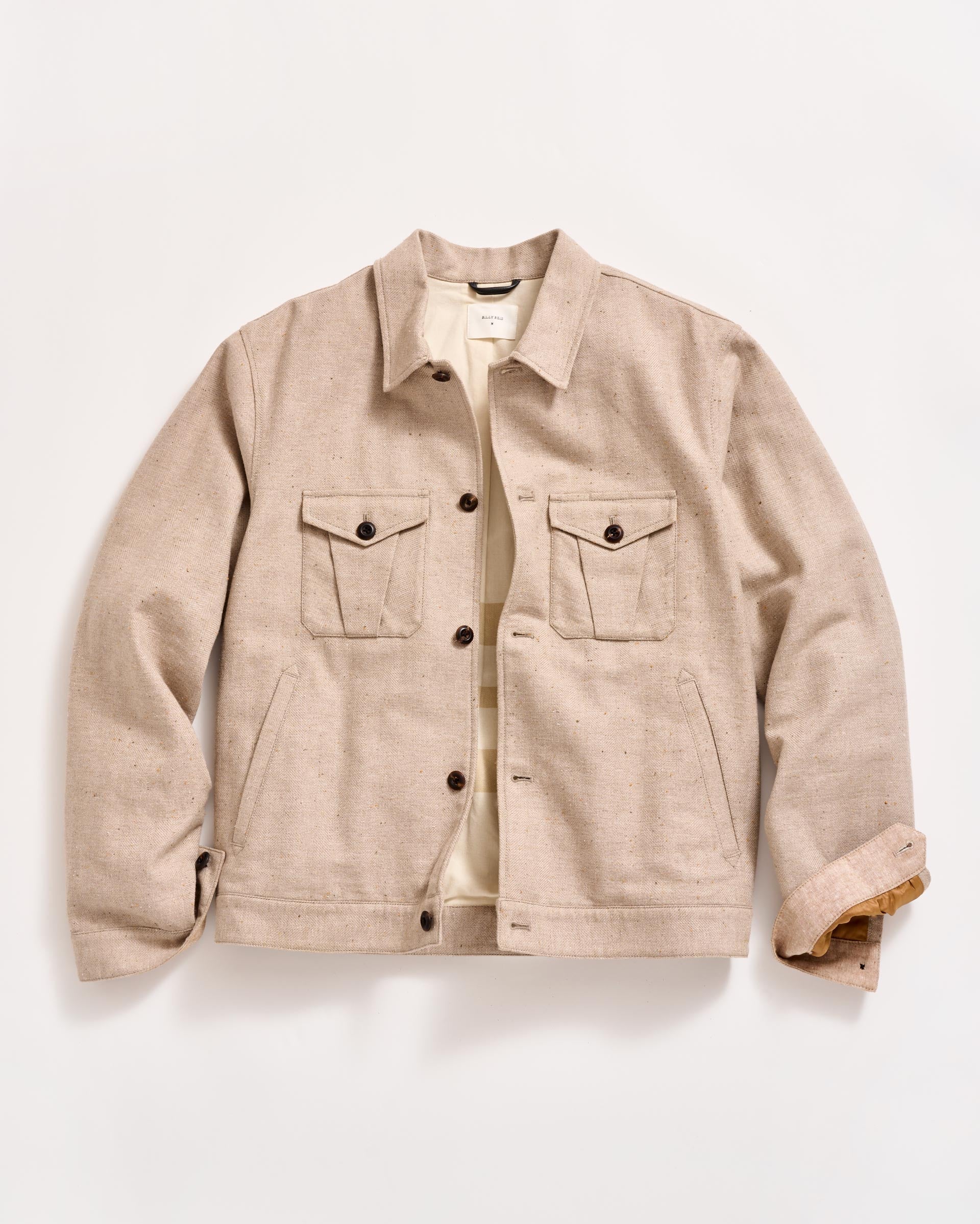 Tweed Members Jacket Pumice Billy Reid