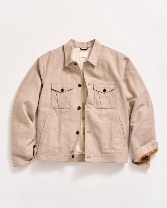 Tweed Members Jacket Pumice Billy Reid