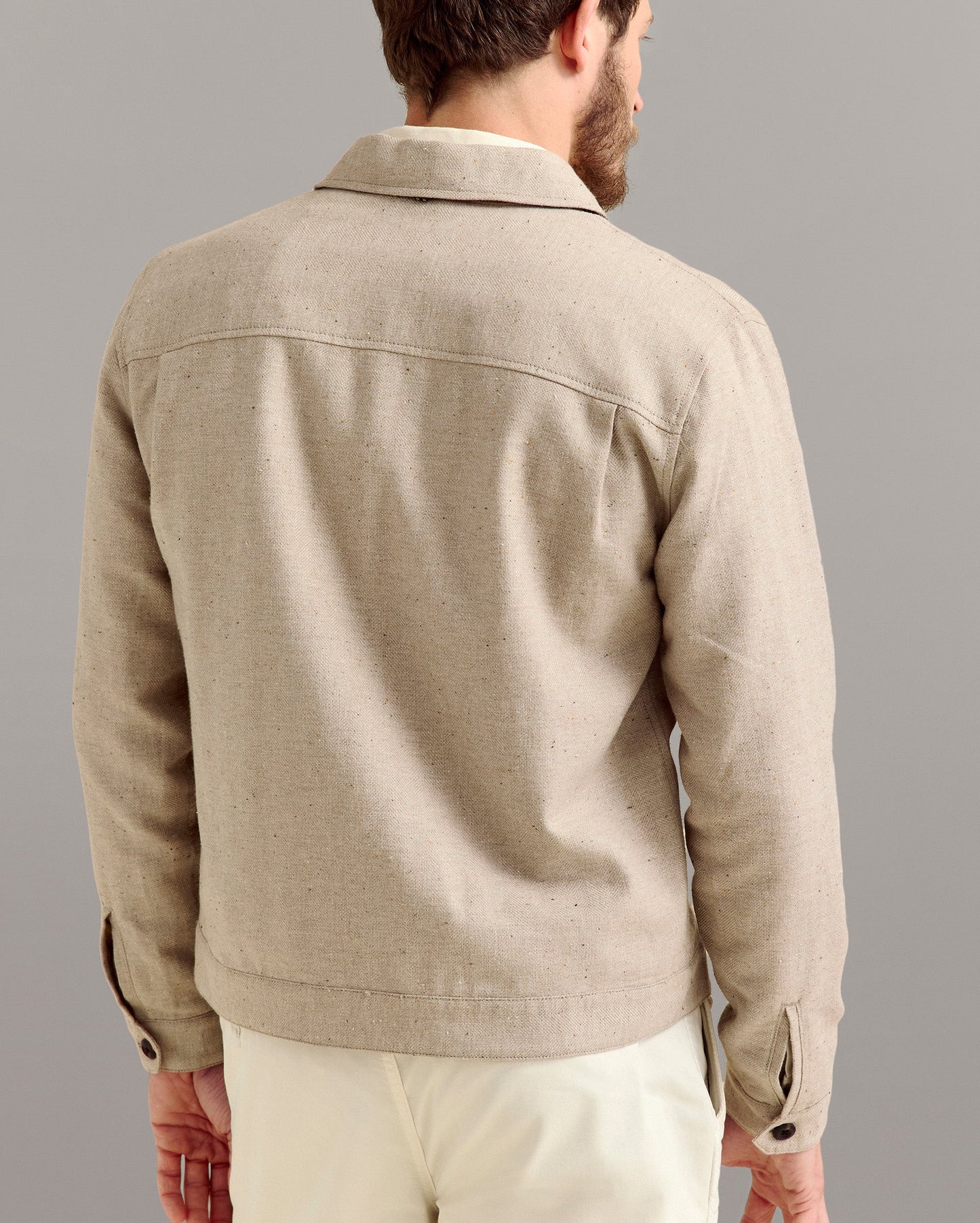Tweed Members Jacket Pumice Billy Reid