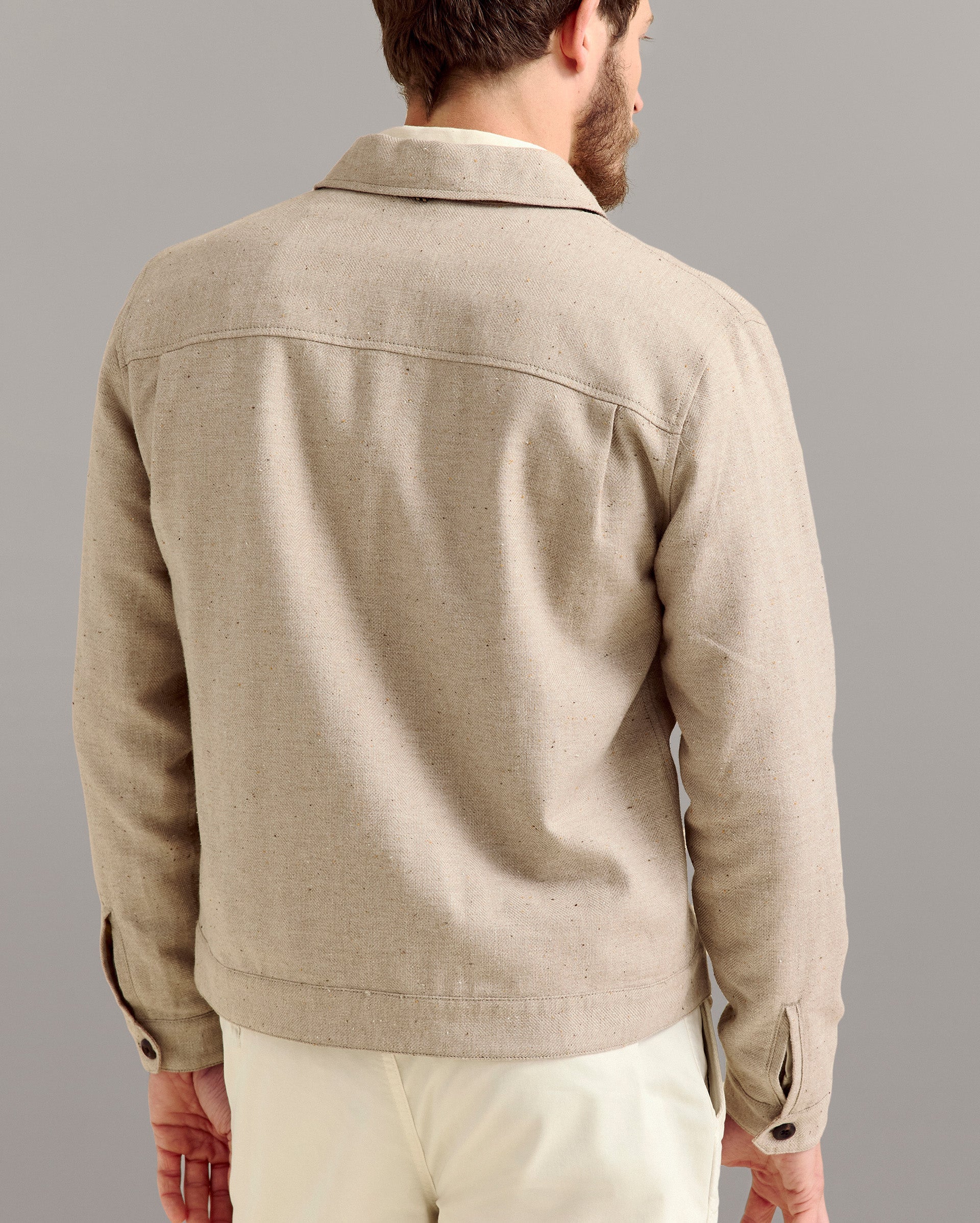 Tweed Members Jacket Pumice Billy Reid
