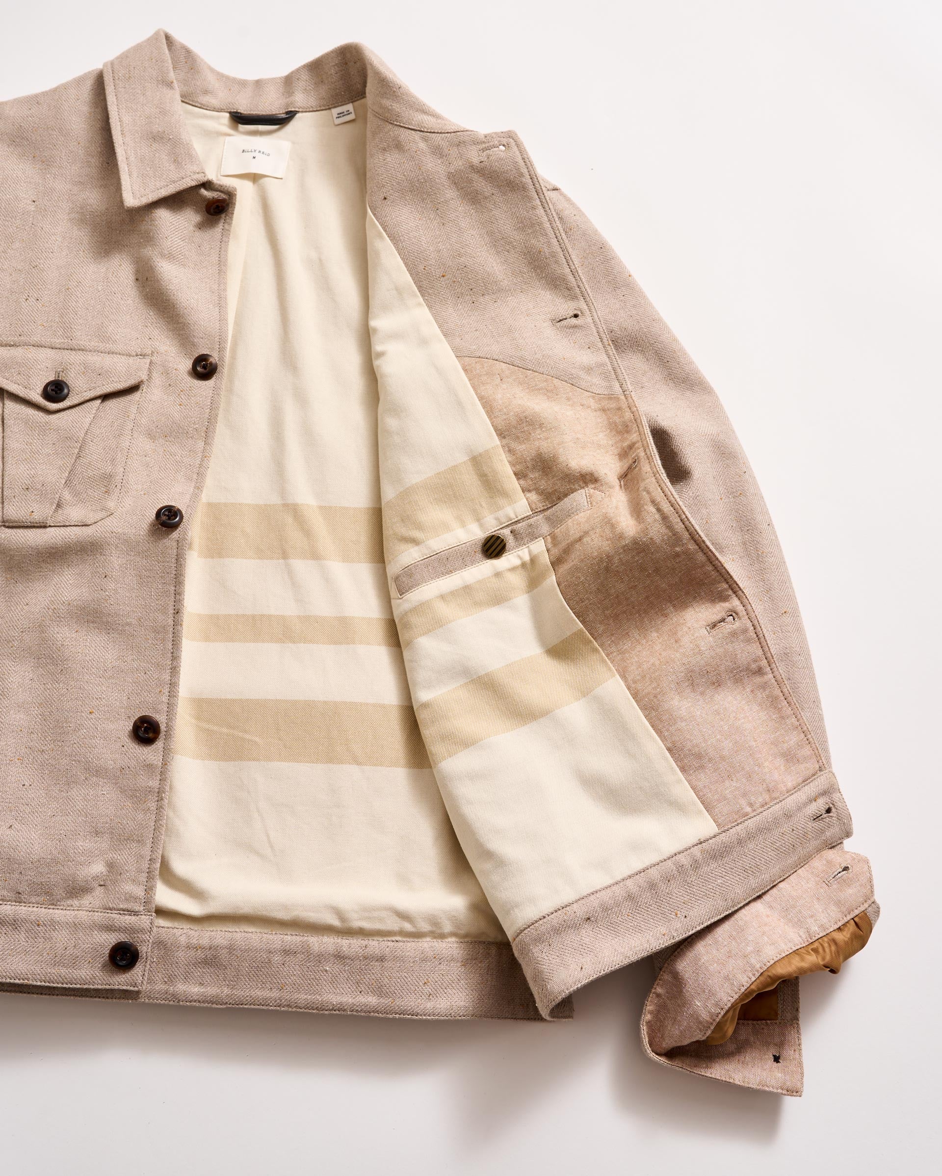 Tweed Members Jacket Pumice Billy Reid