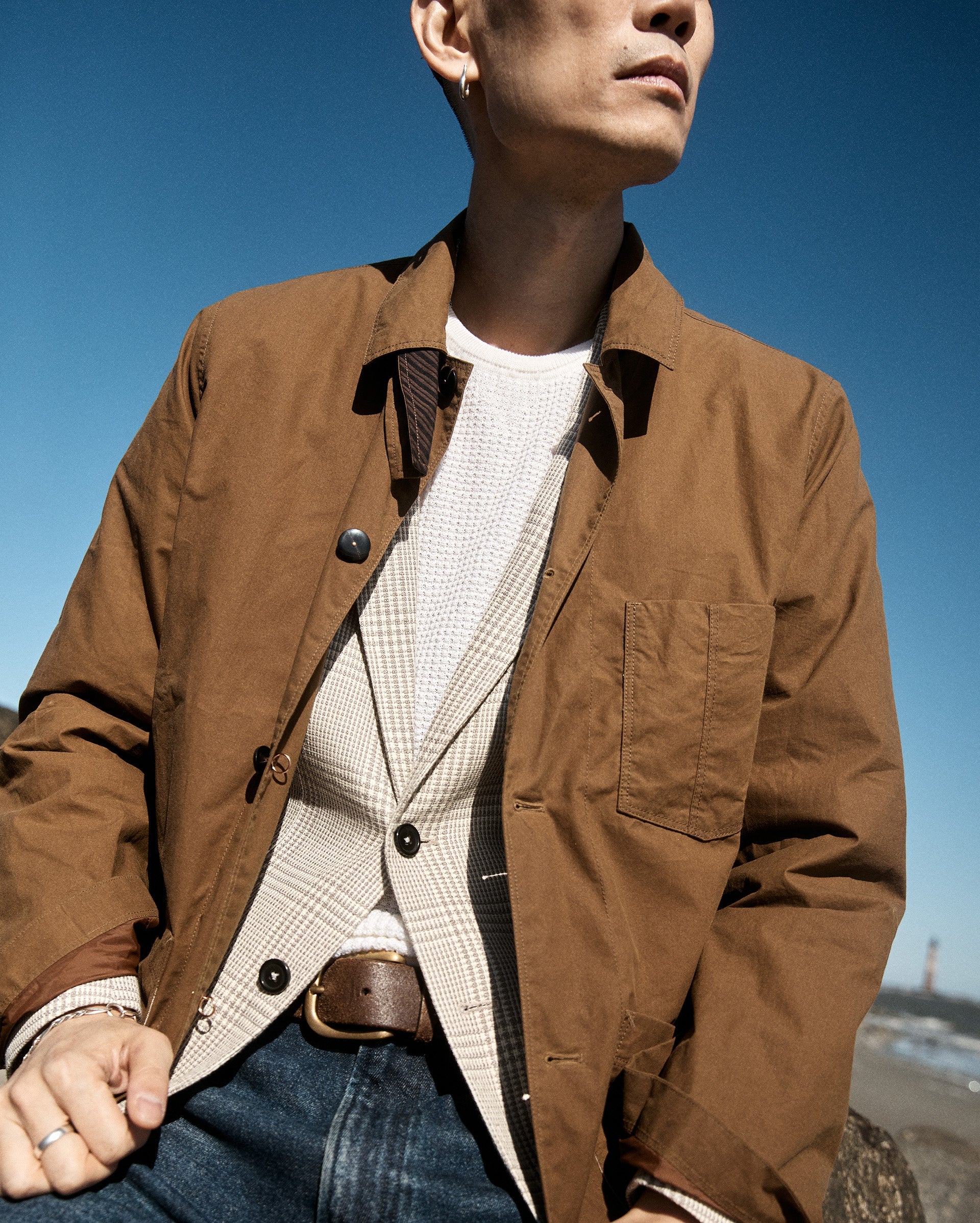 Waxed Chore Jacket Kelp Billy Reid